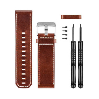 Ремешок сменный Garmin Fenix 3 Brown Leather Watch Band (коричневая кожа)