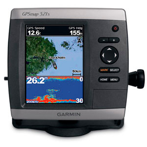 Картплоттер Garmin GPSMAP 521s DF (с датчиком эхолота)