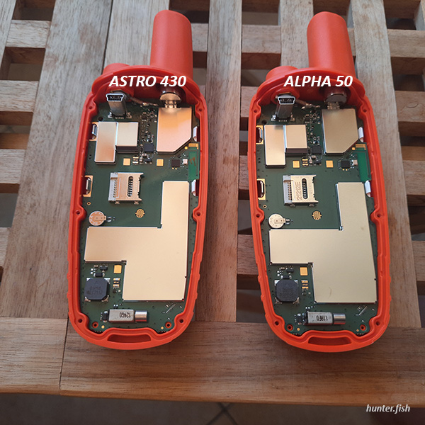 Внутри Alpha 50 и Astro 430 тоже самое - это один и тот же навигатор